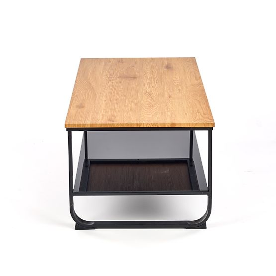 Table basse ARTIGA chêne doré / noir (1p=1pièce)