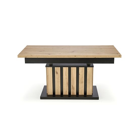 Table basse BARETTI chêne artisan/noir