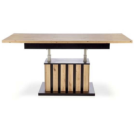 Table basse BARETTI chêne artisan/noir