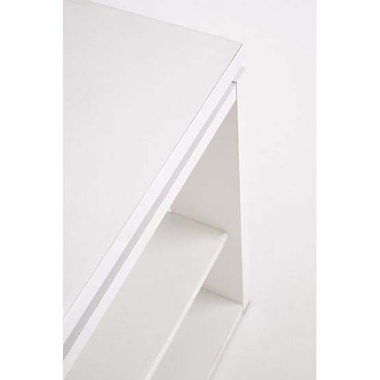 Table basse BETTY avec plateau coulissant blanc (2p=1ks)