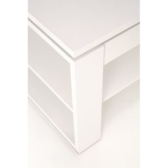 Table basse BETTY avec plateau coulissant blanc (2p=1ks)
