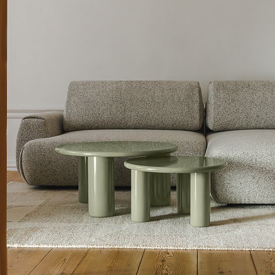 Table basse Blair 60 cm, olive, brillant
