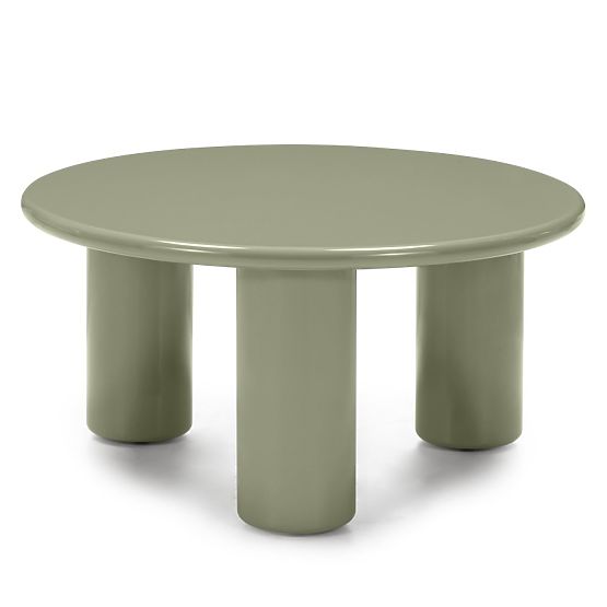 Table basse Blair 80 cm, olive, brillant