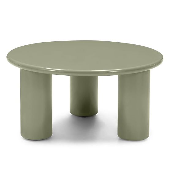 Table basse Blair 80 cm, olive, brillant