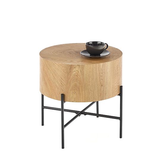 Table basse BROOKLYN-S chêne naturel/noir (1p=1pc)