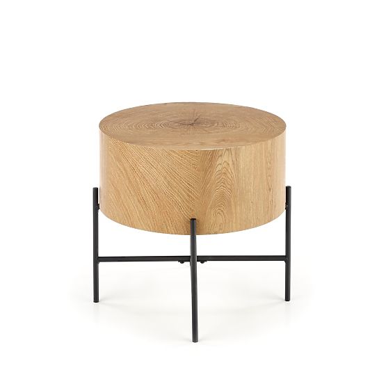 Table basse BROOKLYN-S chêne naturel/noir (1p=1pc)