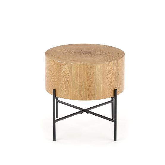 Table basse BROOKLYN-S chêne naturel/noir (1p=1pc)