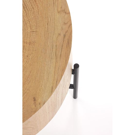 Table basse BROOKLYN-S chêne naturel/noir (1p=1pc)