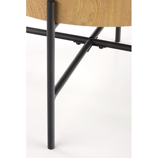 Table basse BROOKLYN-S chêne naturel/noir (1p=1pc)