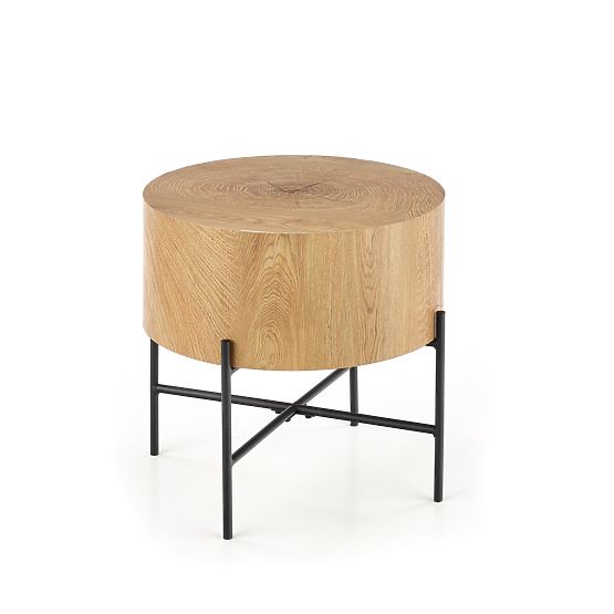 Table basse BROOKLYN-S chêne naturel/noir (1p=1pc)