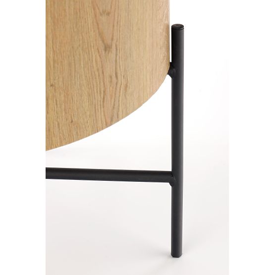 Table basse BROOKLYN-S chêne naturel/noir (1p=1pc)