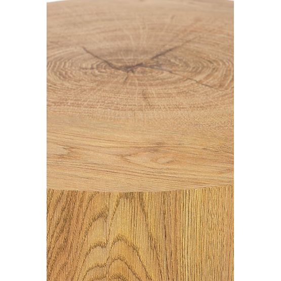 Table basse BROOKLYN-S chêne naturel/noir (1p=1pc)