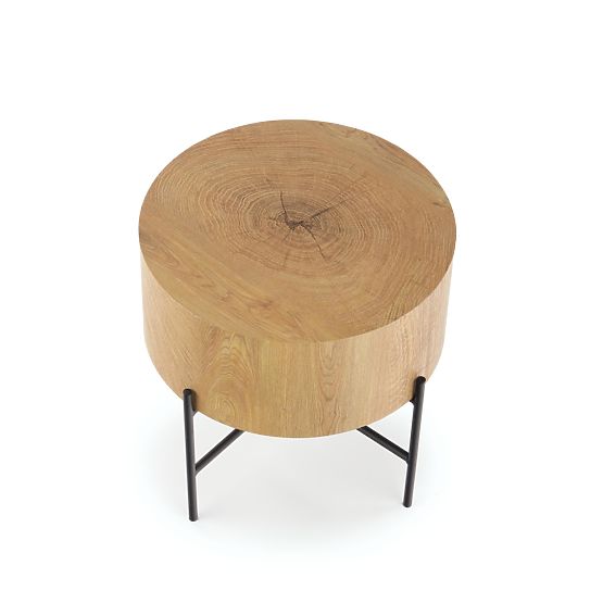 Table basse BROOKLYN-S chêne naturel/noir (1p=1pc)