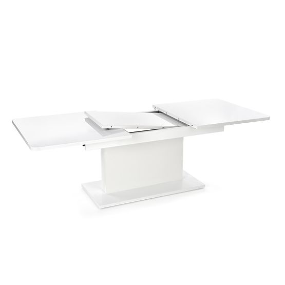 Table basse BUSETTI plateau : blanc mat, pieds : blanc mat (2p=1pc)