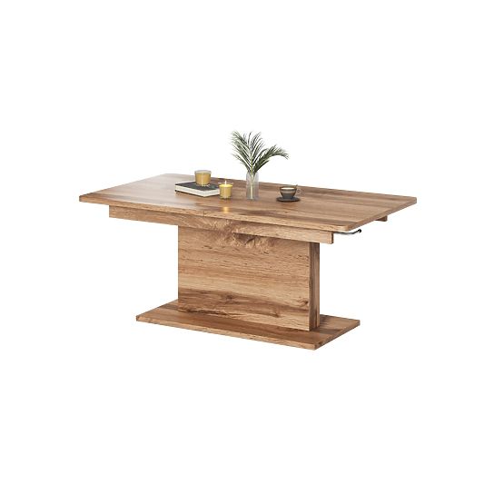 Table basse BUSETTI plateau : chêne wotan, pieds : chêne wotan (2p=1ks)