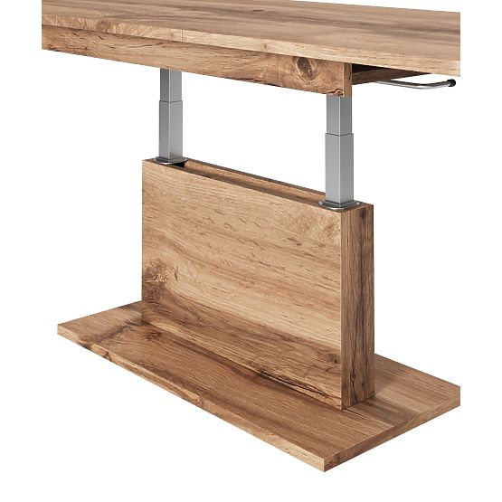 Table basse BUSETTI plateau : chêne wotan, pieds : chêne wotan (2p=1ks)