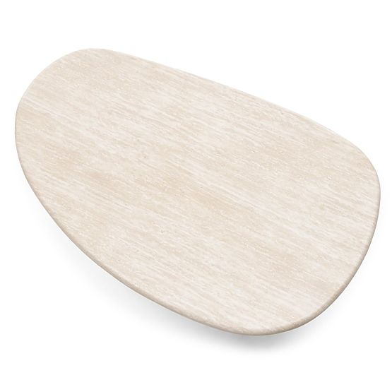 Table basse Cameron 130 cm, travertin