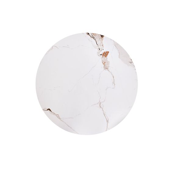 Table basse CARINA marbre beige / noyer (2p=1ks)