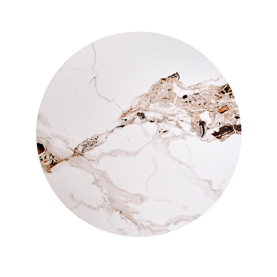 Table basse CARINA_S marbre beige / noyer (2p=1ks)