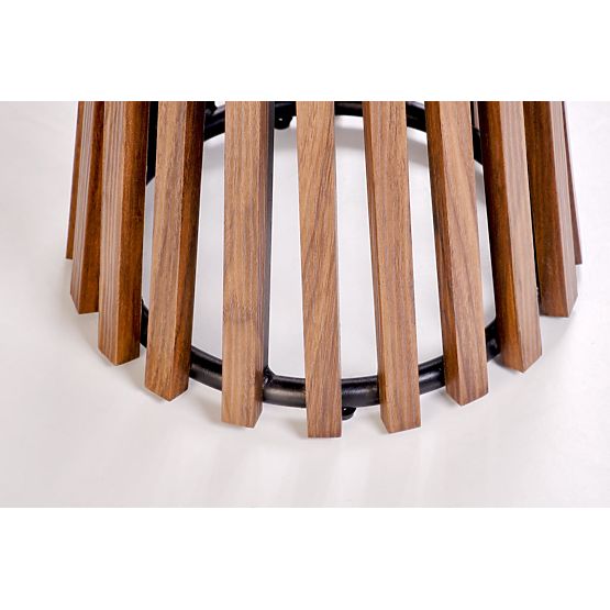 Table basse CARINA_S marbre beige / noyer (2p=1ks)