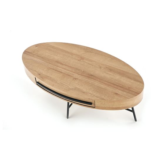Table basse Carolina - noir / chêne doré
