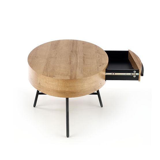 Table basse Carolina - noir / chêne doré