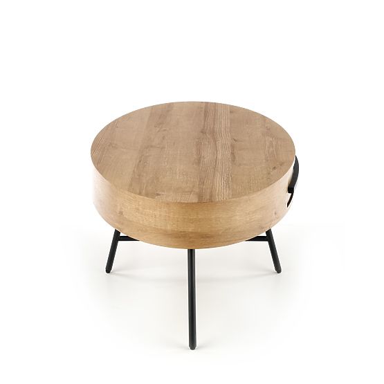Table basse Carolina - noir / chêne doré