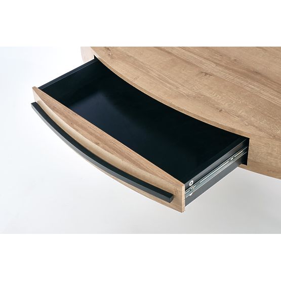 Table basse Carolina - noir / chêne doré