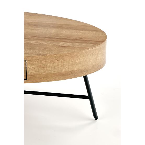 Table basse Carolina - noir / chêne doré