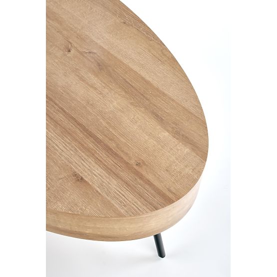 Table basse Carolina - noir / chêne doré