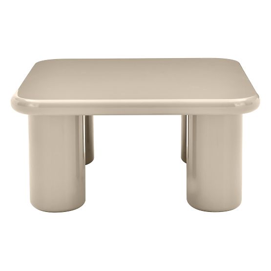 Table basse Cherry 70 cm, beige foncé, brillant