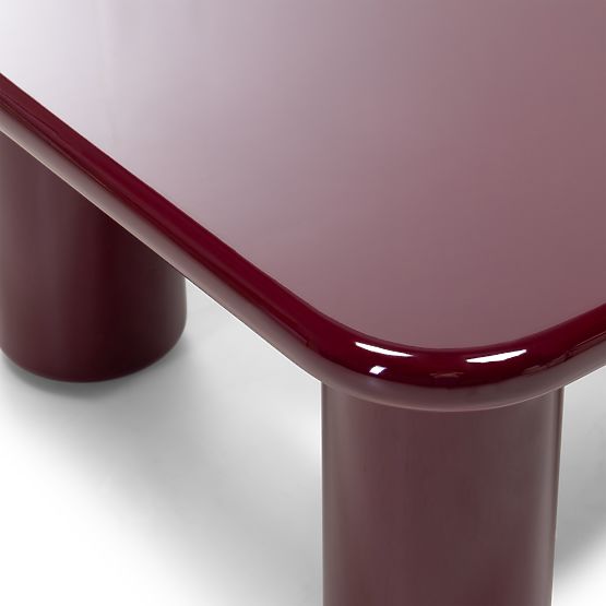 Table basse Cherry 70 cm, bordeaux/cerise, brillant
