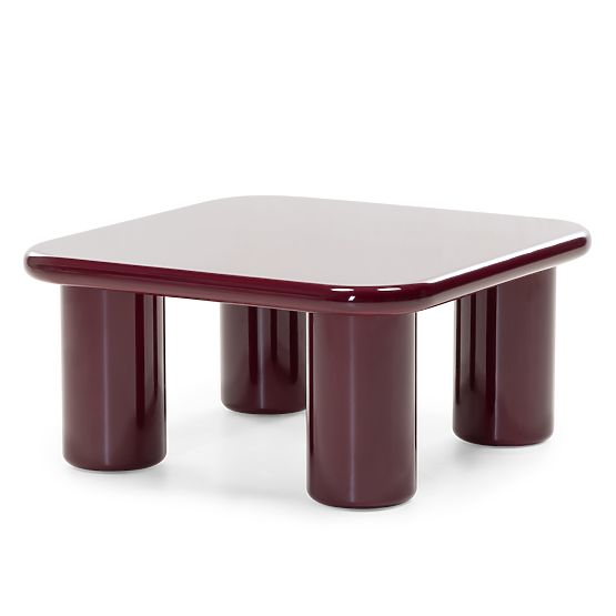 Table basse Cherry 70 cm, bordeaux/cerise, brillant