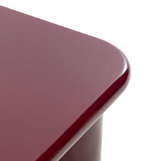 Table basse Cherry 70 cm, bordeaux/cerise, brillant