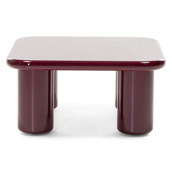 Table basse Cherry 70 cm, bordeaux/cerise, brillant