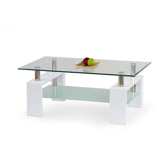 Table basse de conférence DIANA H laqué blanc (2p=1ks)