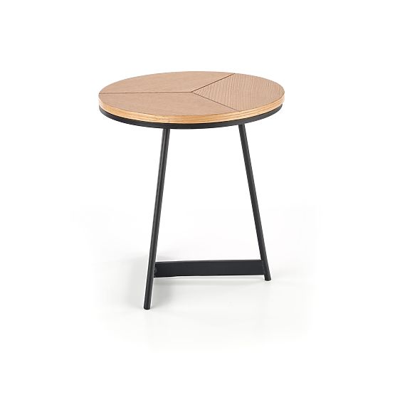 Table basse de conférence KARIDA-S chêne naturel/noir (1p=1pc)