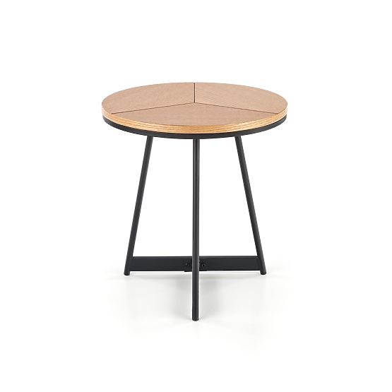 Table basse de conférence KARIDA-S chêne naturel/noir (1p=1pc)