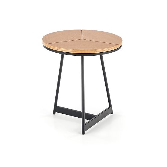 Table basse de conférence KARIDA-S chêne naturel/noir (1p=1pc)