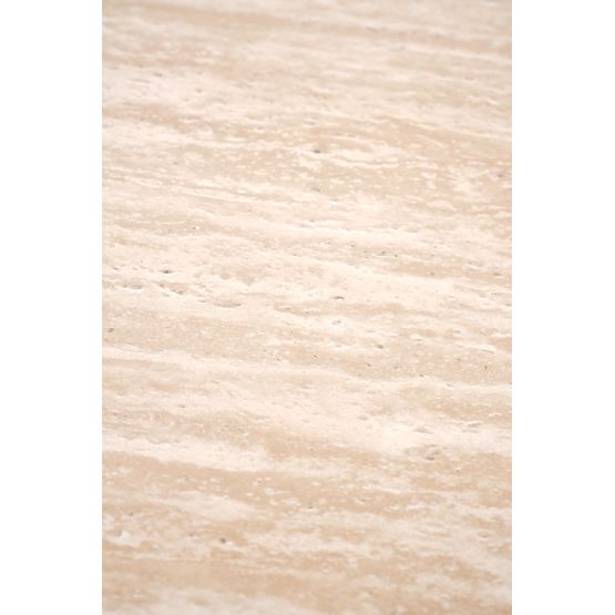 Table basse DOROTEA_S travertin / noyer (2p=1pc)