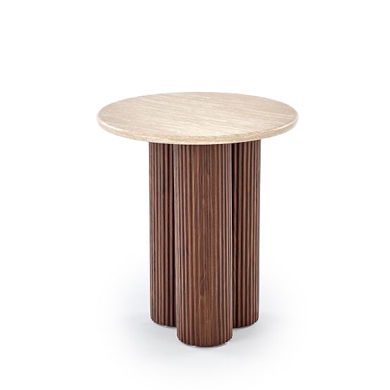 Table basse DOROTEA_S travertin / noyer (2p=1pc)