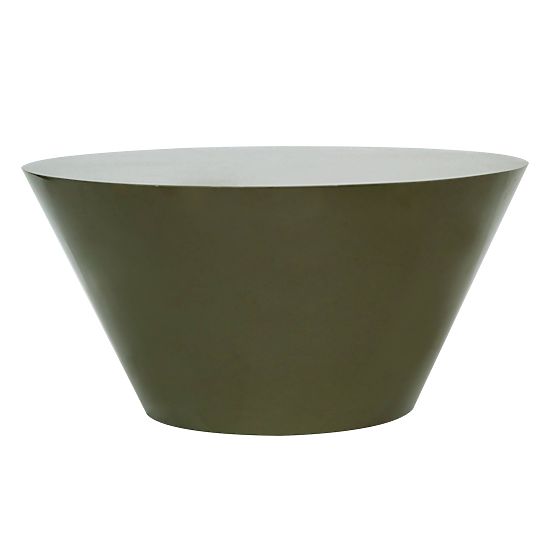 Table basse Eclipso, 80 cm, gris-vert, brillant