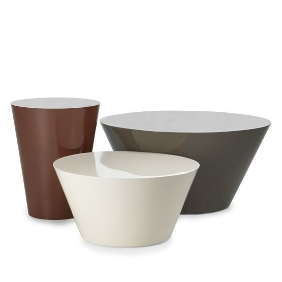 Table basse Eclipso, 80 cm, gris-vert, brillant