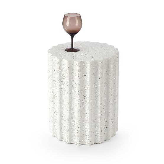 Table basse FARA composite - oxyde de magnésium, blanc (1p=1pcs)