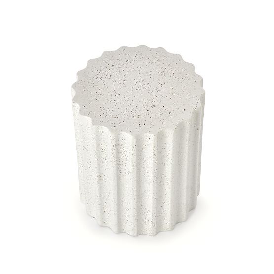 Table basse FARA composite - oxyde de magnésium, blanc (1p=1pcs)