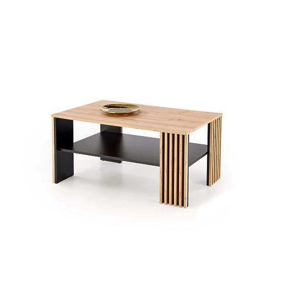 Table basse FEMINA chêne artisan/noir