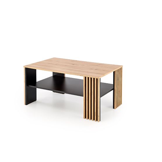 Table basse FEMINA chêne artisan/noir
