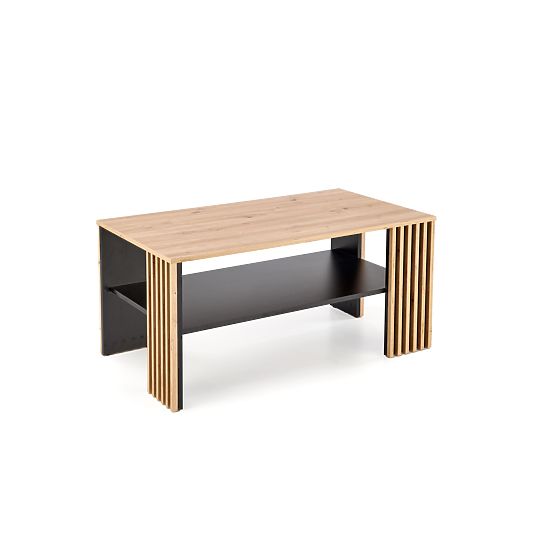 Table basse FEMINA chêne artisan/noir