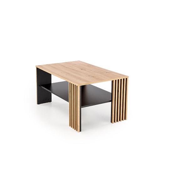 Table basse FEMINA chêne artisan/noir