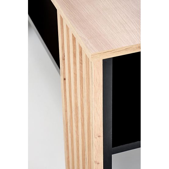 Table basse FEMINA chêne artisan/noir